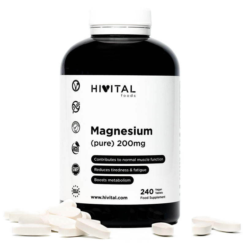 MAGNESIO 200MG HIVITAL 240 CÁPSULAS