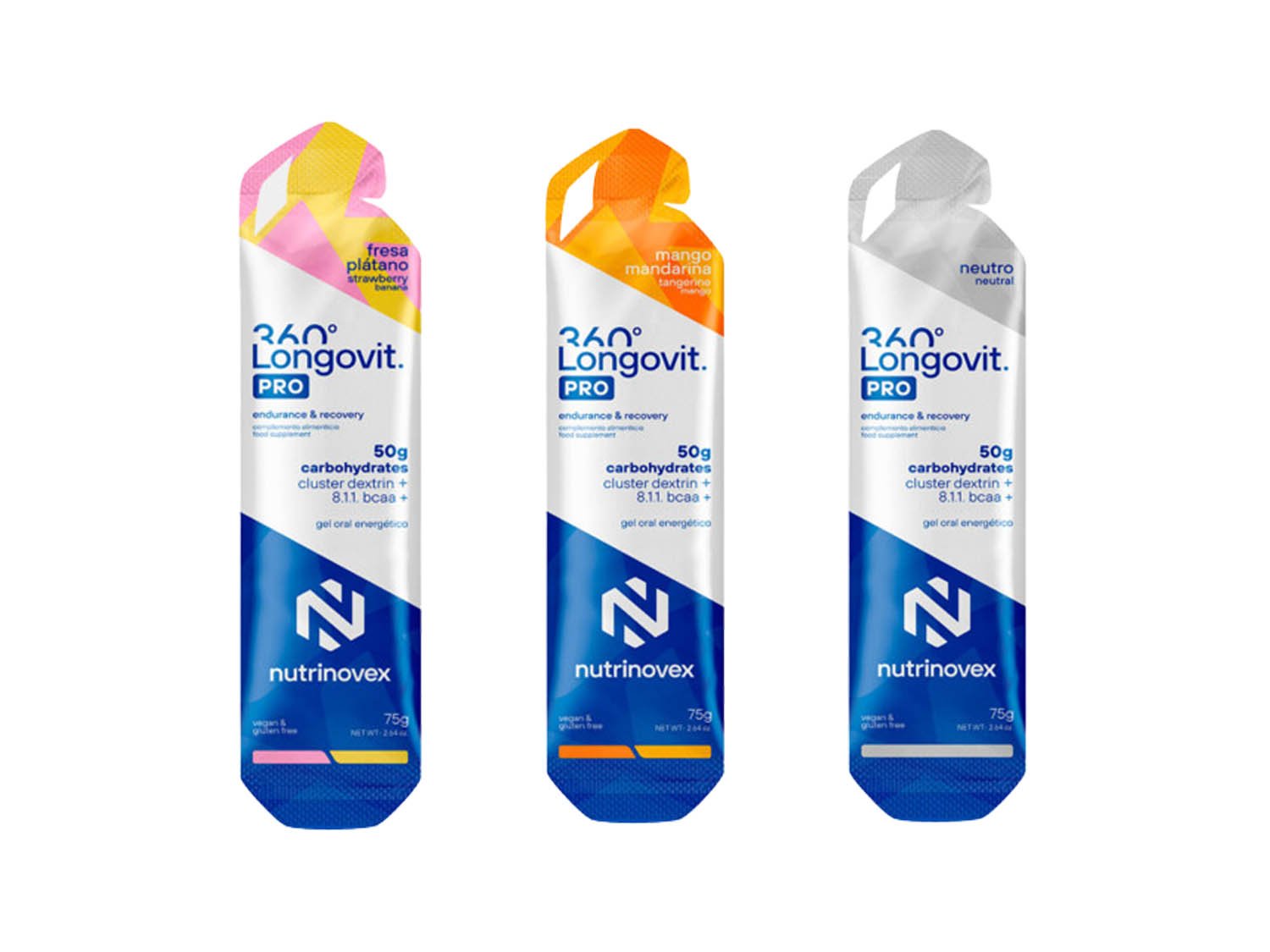 GEL ENERGÉTICO NUTRINOVEX LONGOVIT 360 PRO 50G CHO
