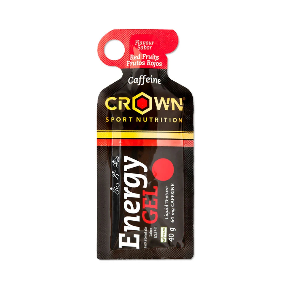 GEL ENERGÉTICO CROWN ENERGY GEL - Cafeína 64mg - Frutos Rojos