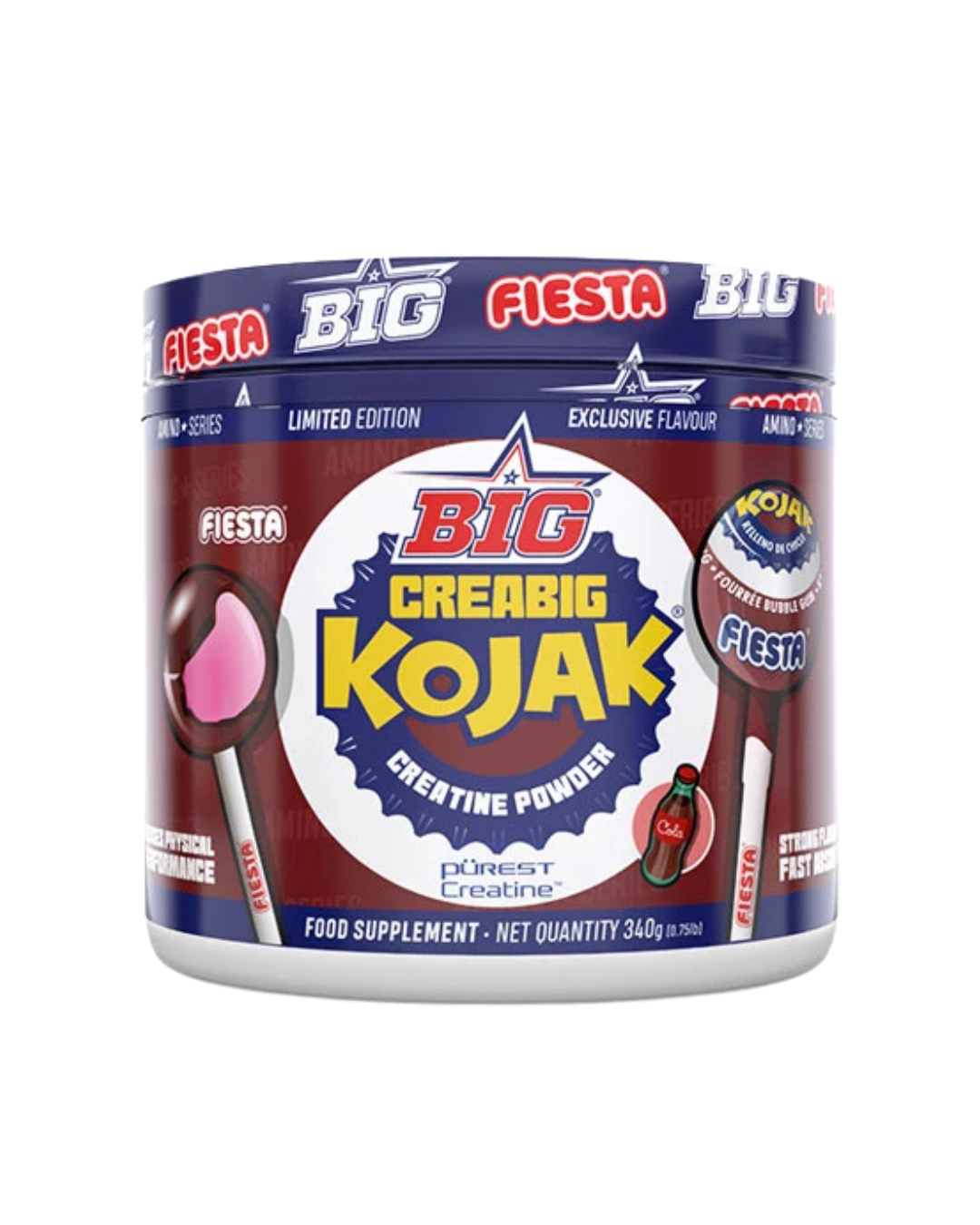 BIG CREATINA CARAMELO KOJAK COLA ULTRAFINE PURE 340G