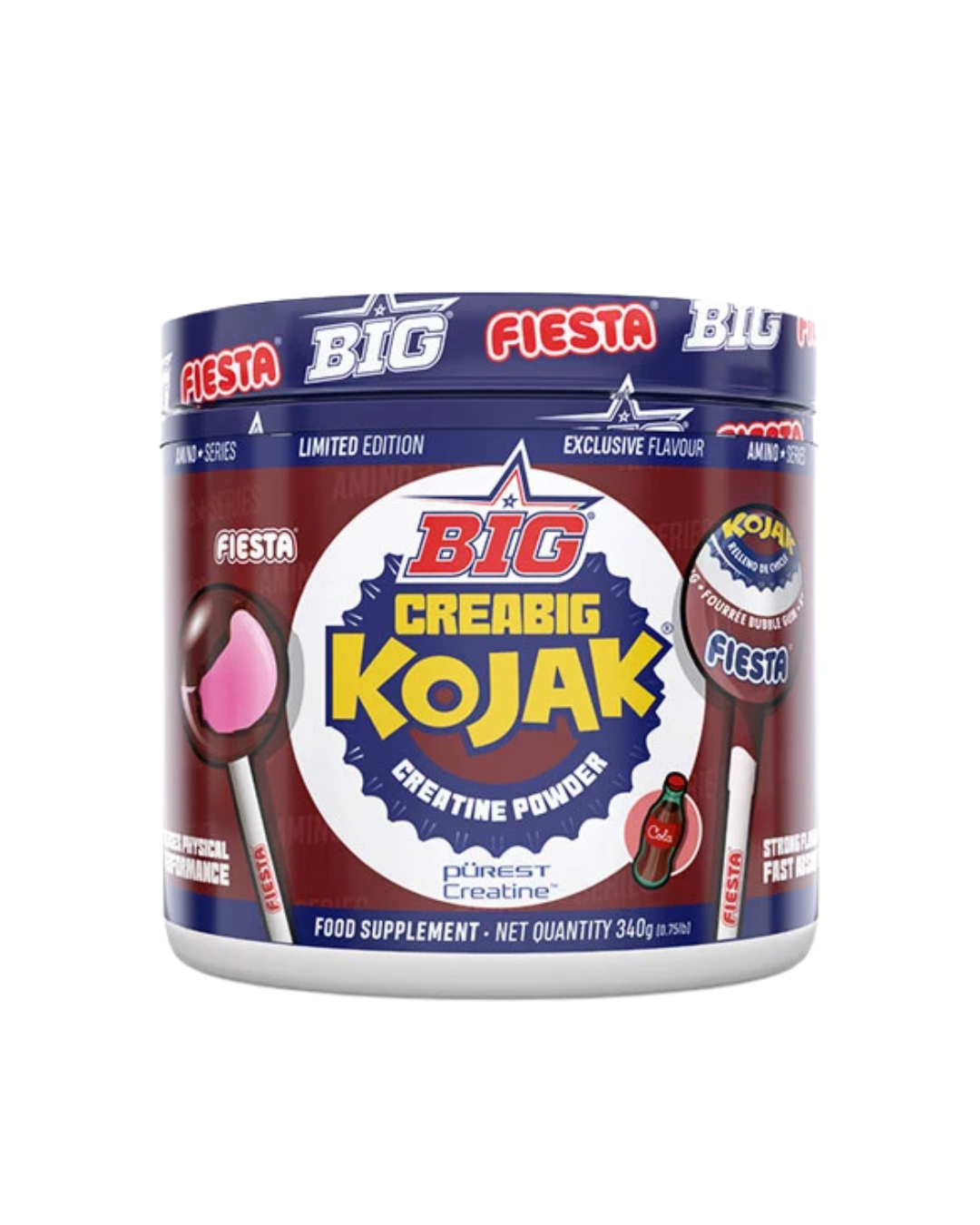 BIG CREATINA CARAMELO KOJAK COLA ULTRAFINE PURE 340G