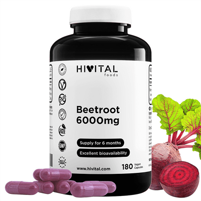 REMOLACHA 6000MG HIVITAL 180 CÁPSULAS