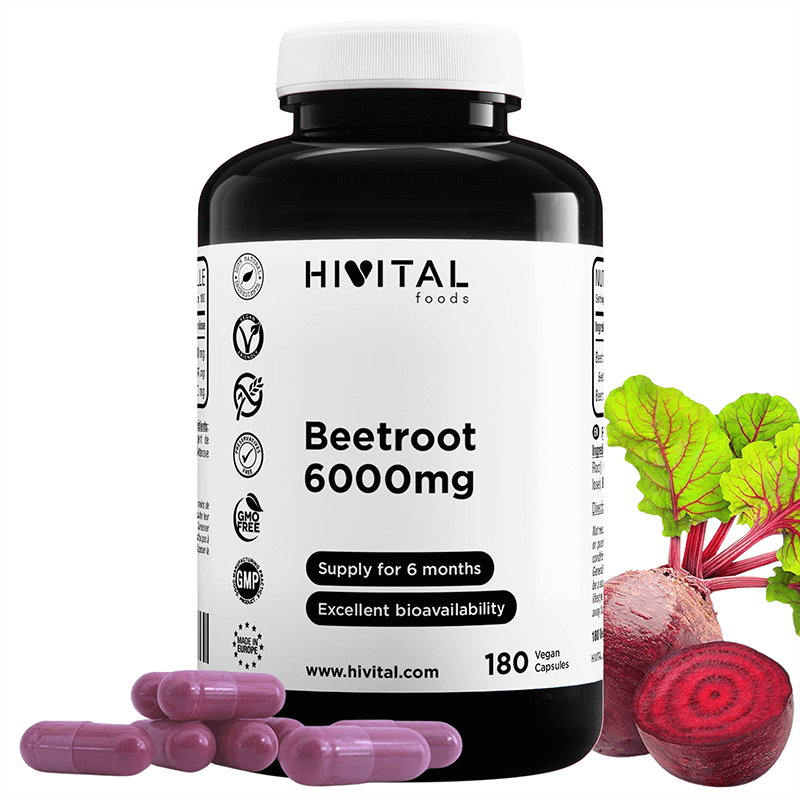 REMOLACHA 6000MG HIVITAL 180 CÁPSULAS