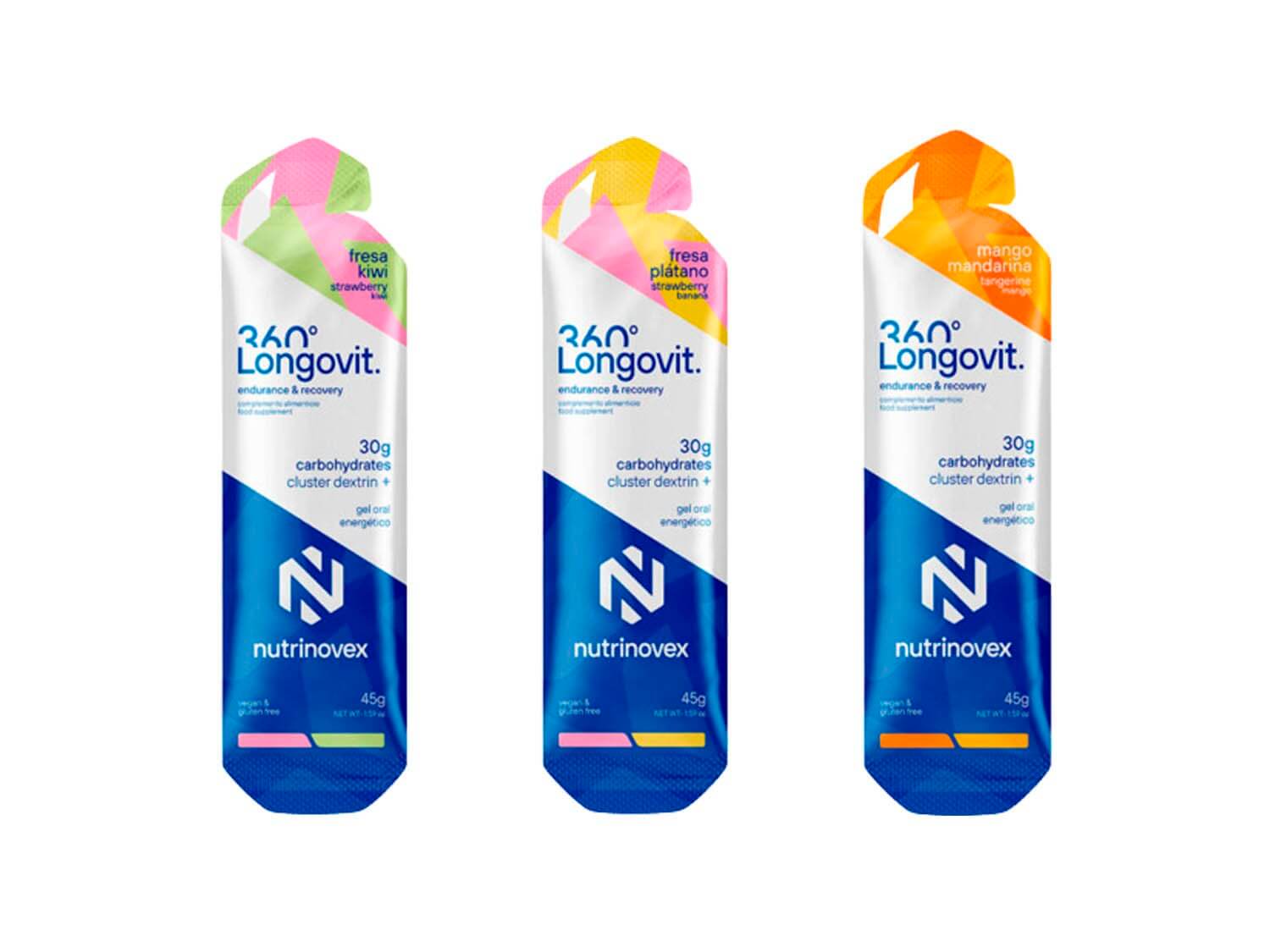 GEL ENERGÉTICO NUTRINOVEX LONGOVIT 360 30G CHO