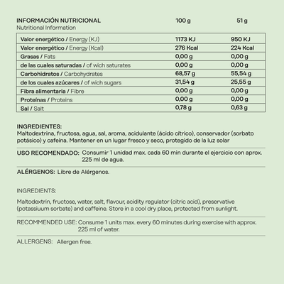 GEL ENERGÉTICO 101 LEVEL 81GR