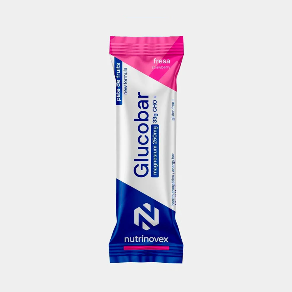 GOMINOLA ENERGÉTICA NUTRINOVEX GLUCOBAR - Magnesio 250mg - Fresa