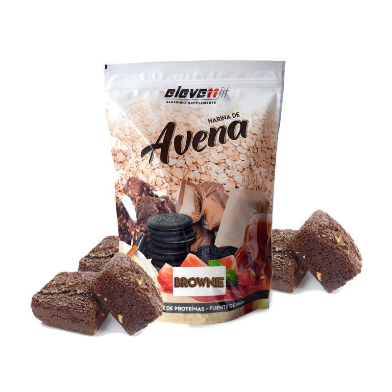 HARINA AVENA 1KG BROWNIE ELEVENFIT