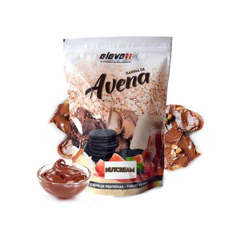 HARINA AVENA 1KG NUTCREAM ELEVENFIT