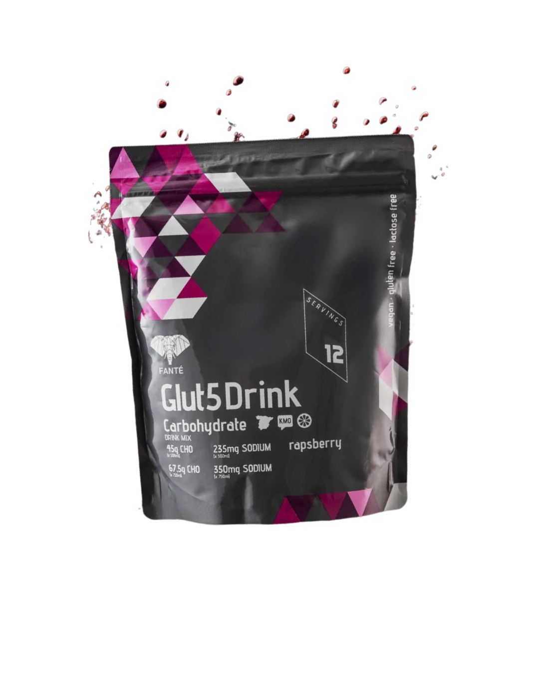 BEBIDA ENERGÉTICA FANTÉ GLUT 5 DRINK 560G- Frambuesa