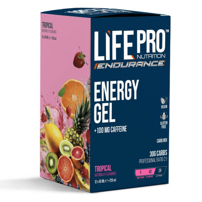 LIFE PRO ENDURANCE CAFFEINE ENERGY GEL 12X60ML