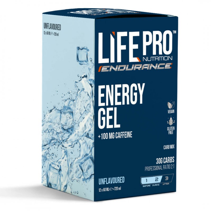 LIFE PRO ENDURANCE CAFFEINE ENERGY GEL 12X60ML