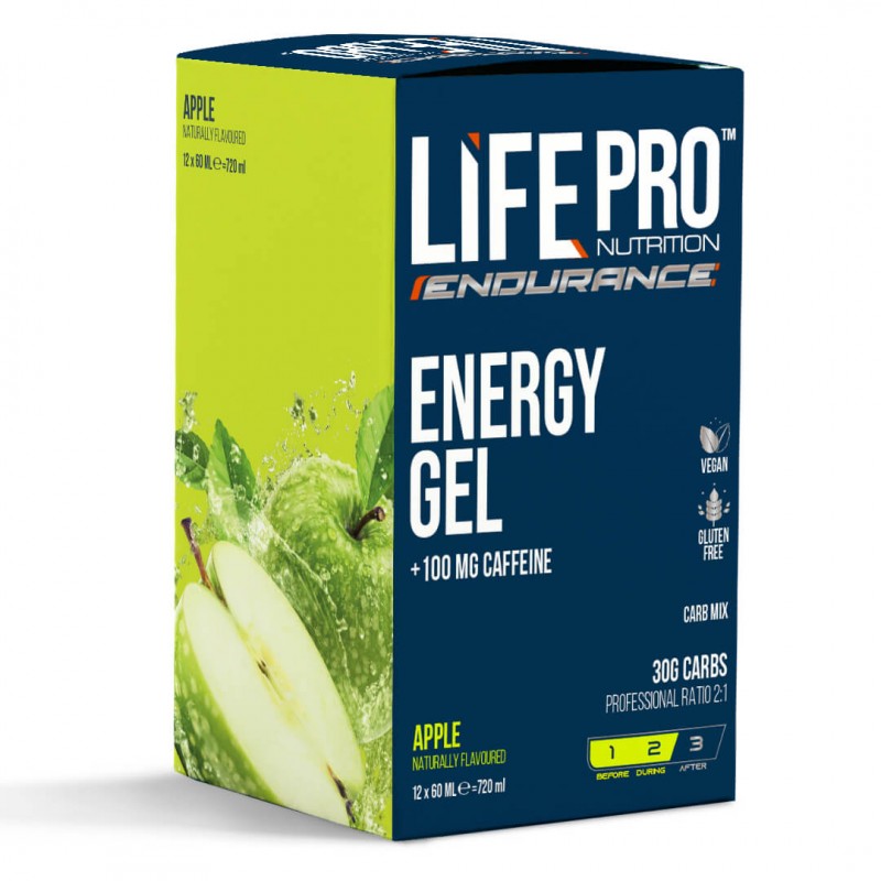 LIFE PRO ENDURANCE CAFFEINE ENERGY GEL 12X60ML