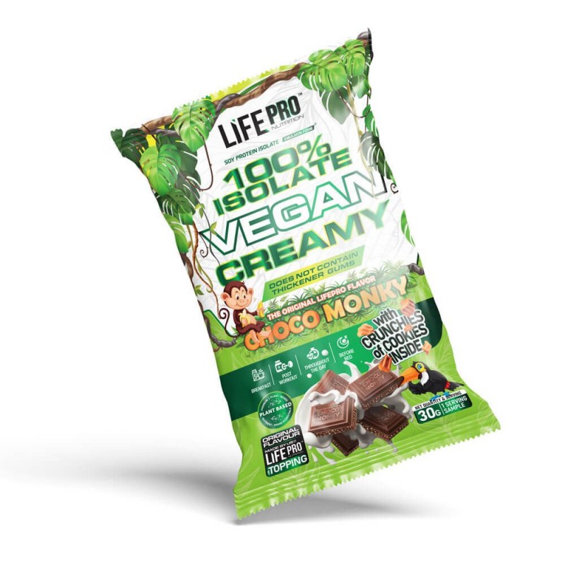 LIFE PRO PROTEÍNA ISOLATE VEGAN CREAMY 30G - Choco Monky