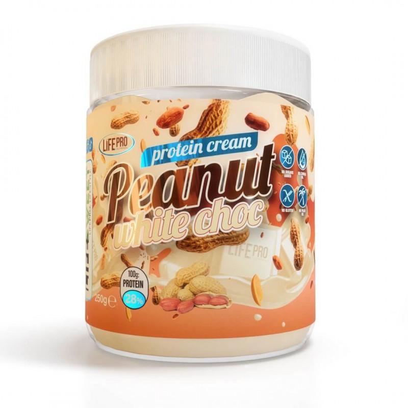 CREMA PROTEICA CACAHUETE WHITE CHOCOLATE 250G LIFE PRO