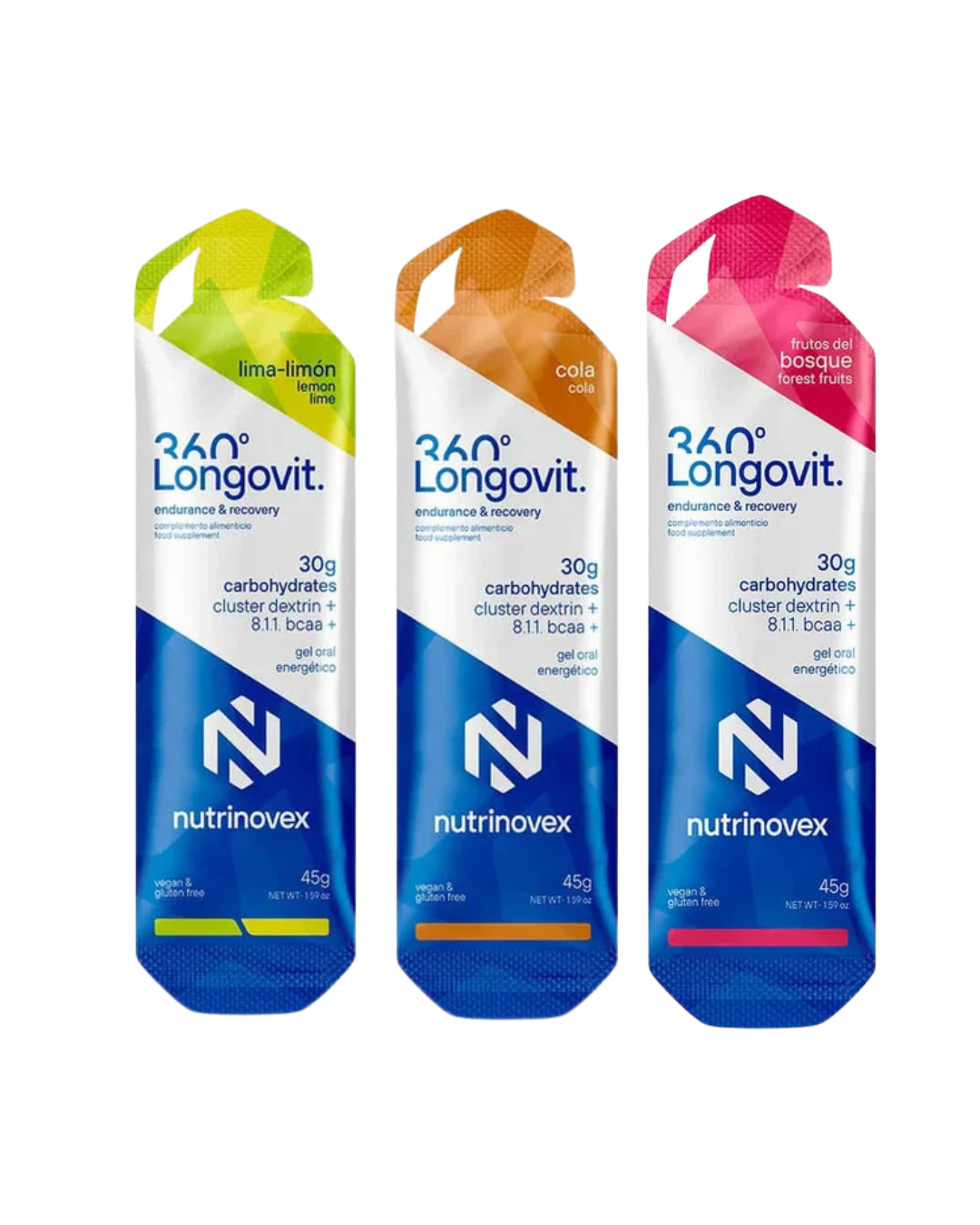 GEL ENERGÉTICO NUTRINOVEX LONGOVIT 360 30G CHO
