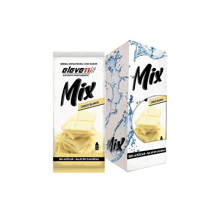 BEBIDA SABORIZANTE ELEVENFIT CHOCOLATE BLANCO MIX SIN AZÚCAR CAJA 12 UNIDADES