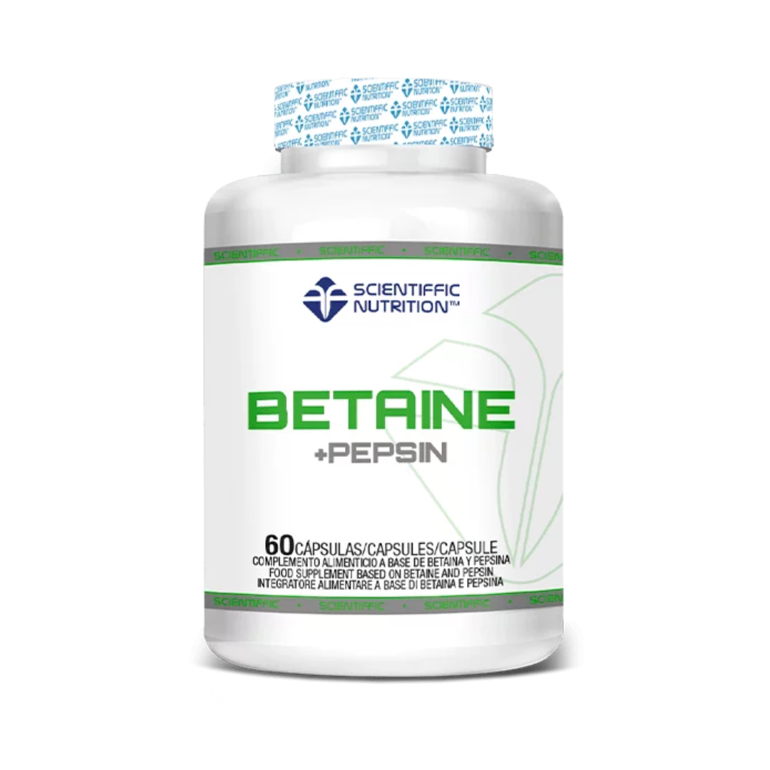 BETAINE + PEPSIN SCIENTIFFIC NUTRITION 60 CÁPSULAS