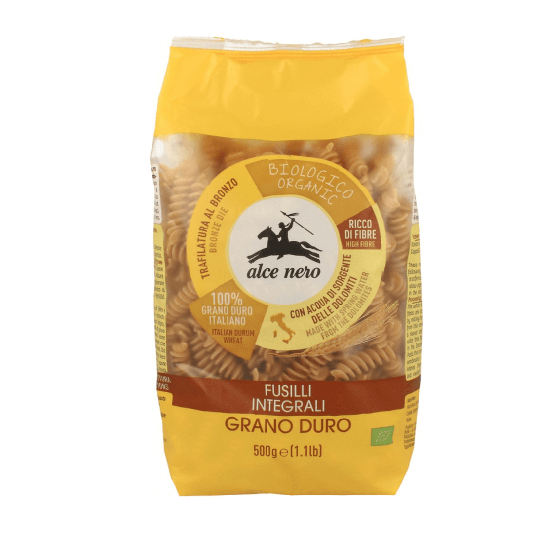 FUSILI DE TRIGO DURO INTEGRAL BIO 500G ALCE NERO