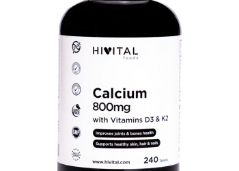 Cápsulas Calcio 800 MG con vitamina D3 Y K2 HIVITAL 240 comprimidos