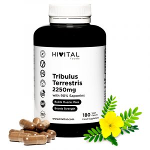 Cápsulas Tribulus terrestris 2250 MG HIVITAL 180 comprimidos
