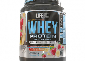 Proteína Whey strawberry banana 1kg Life Pro