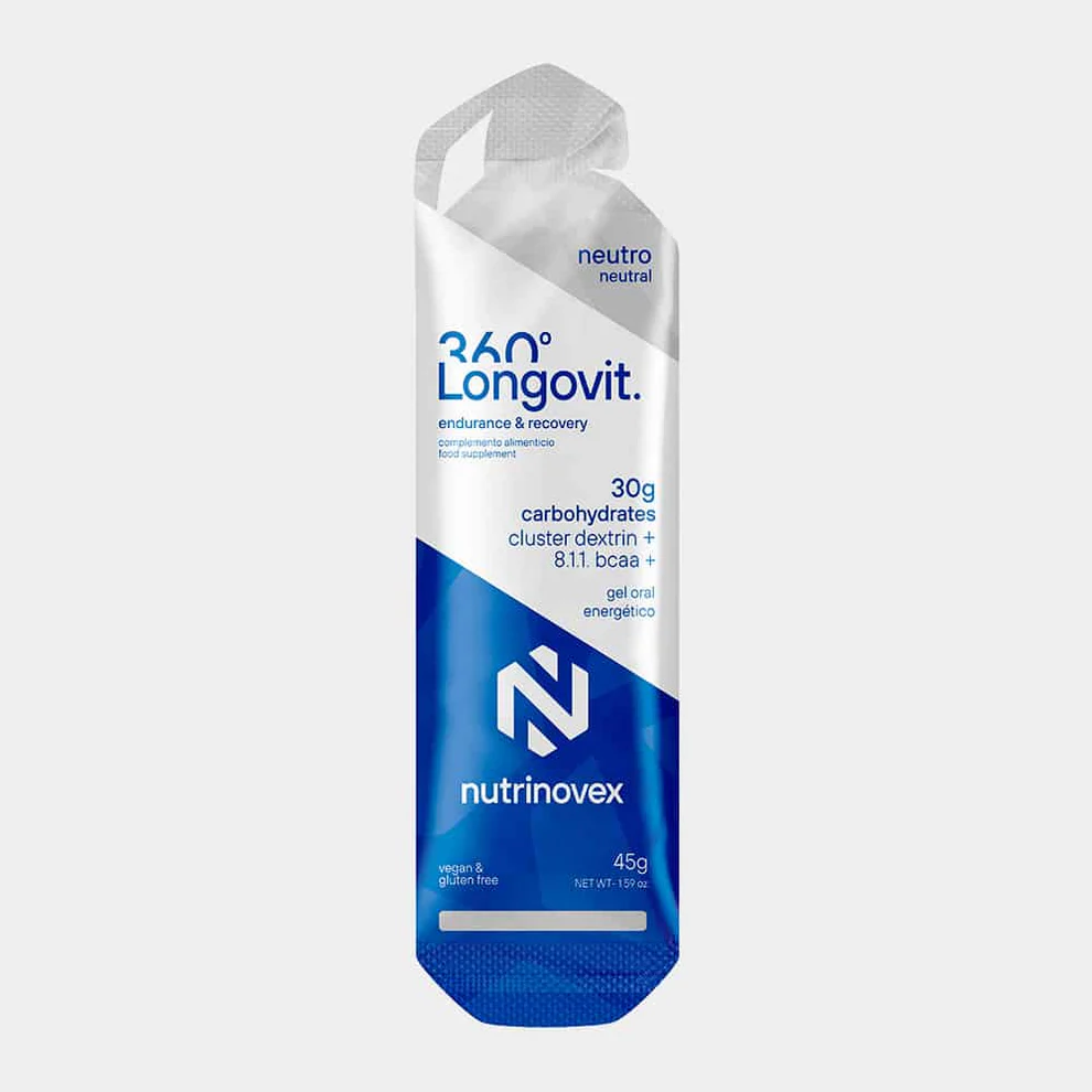 GEL ENERGÉTICO NUTRINOVEX LONGOVIT 360 30G CHO - NEUTRO