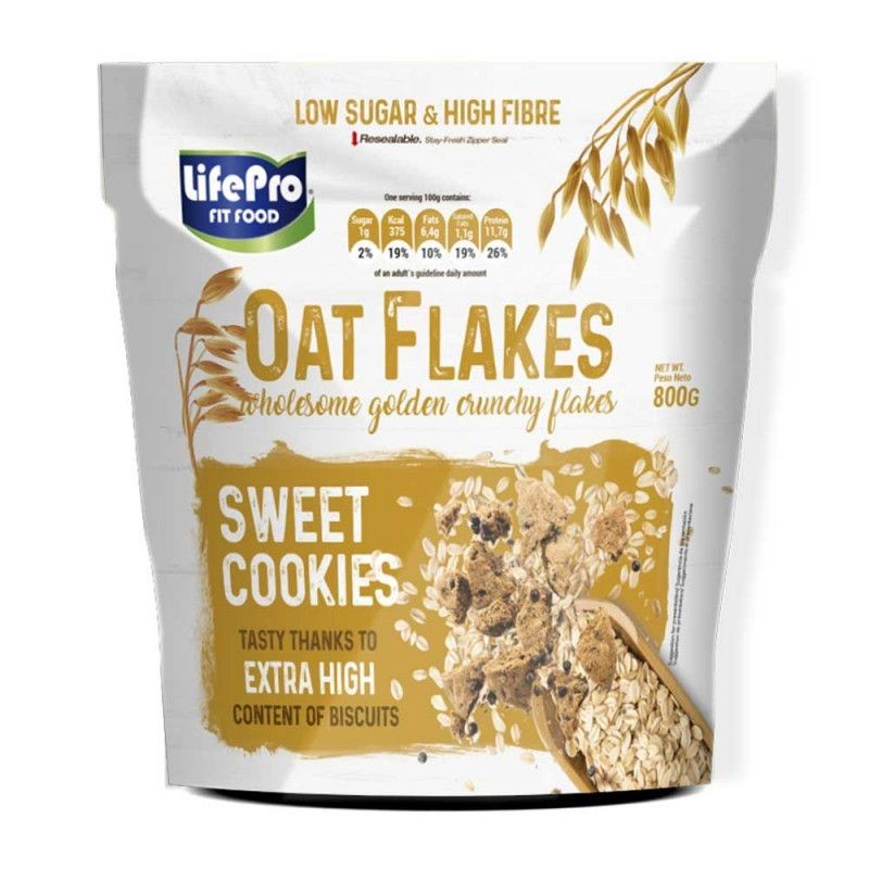 LIFE PRO COPOS DE AVENA COOKIES 800G