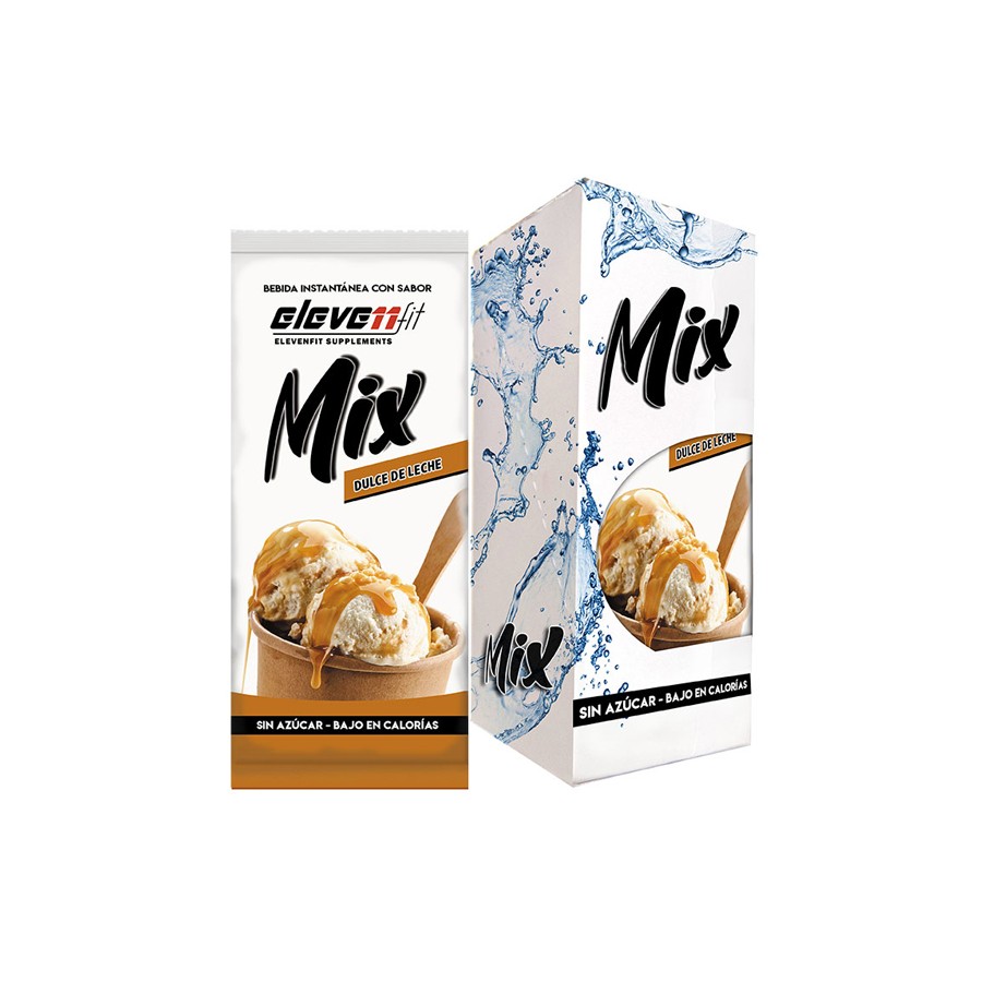 BEBIDA SABORIZANTE ELEVENFIT DULCE DE LECHE MIX SIN AZÚCAR CAJA 12 UNIDADES