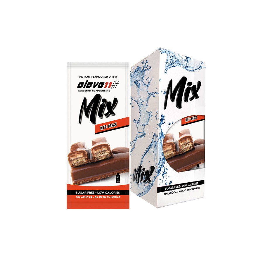 BEBIDA SABORIZANTE ELEVENFIT KITMAX MIX SIN AZÚCAR CAJA 12 UNIDADES