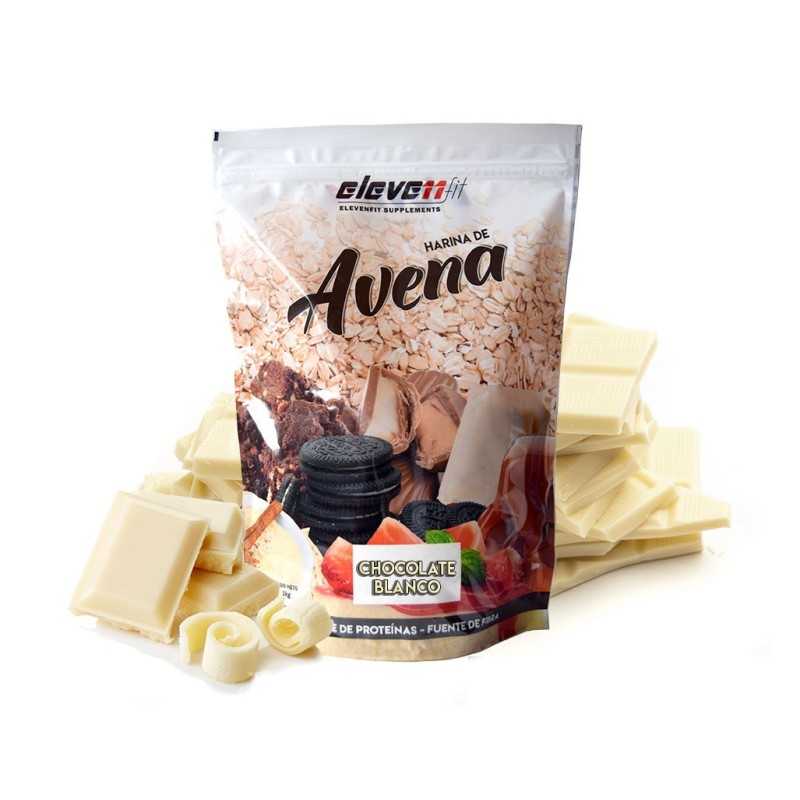 HARINA AVENA 1KG CHOCOLATE BLANCO ELEVENFIT
